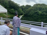 野地ため池竣工式